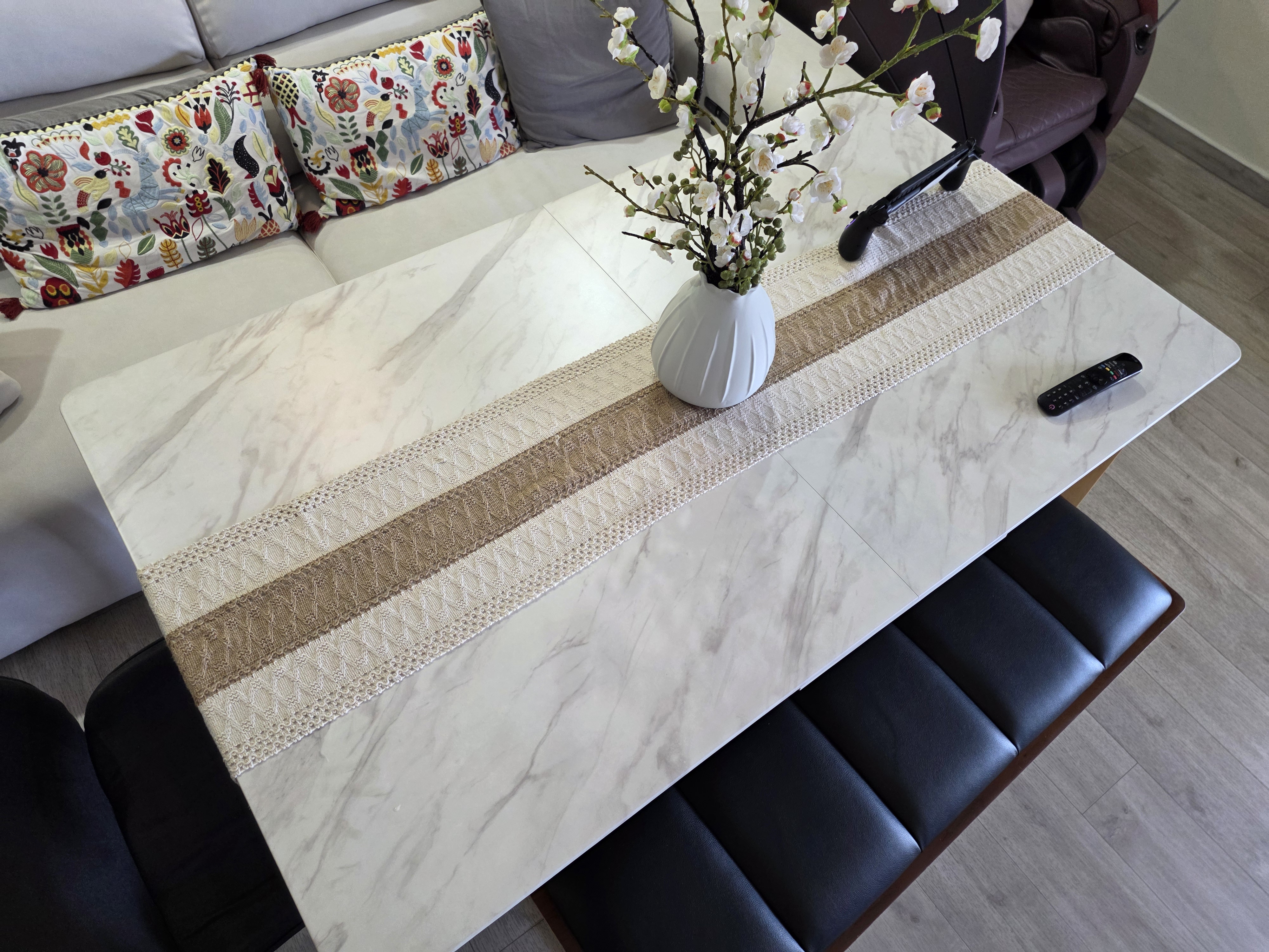 Customer home photo 2: Beautiful extendable table. Good quality caftmanship too.