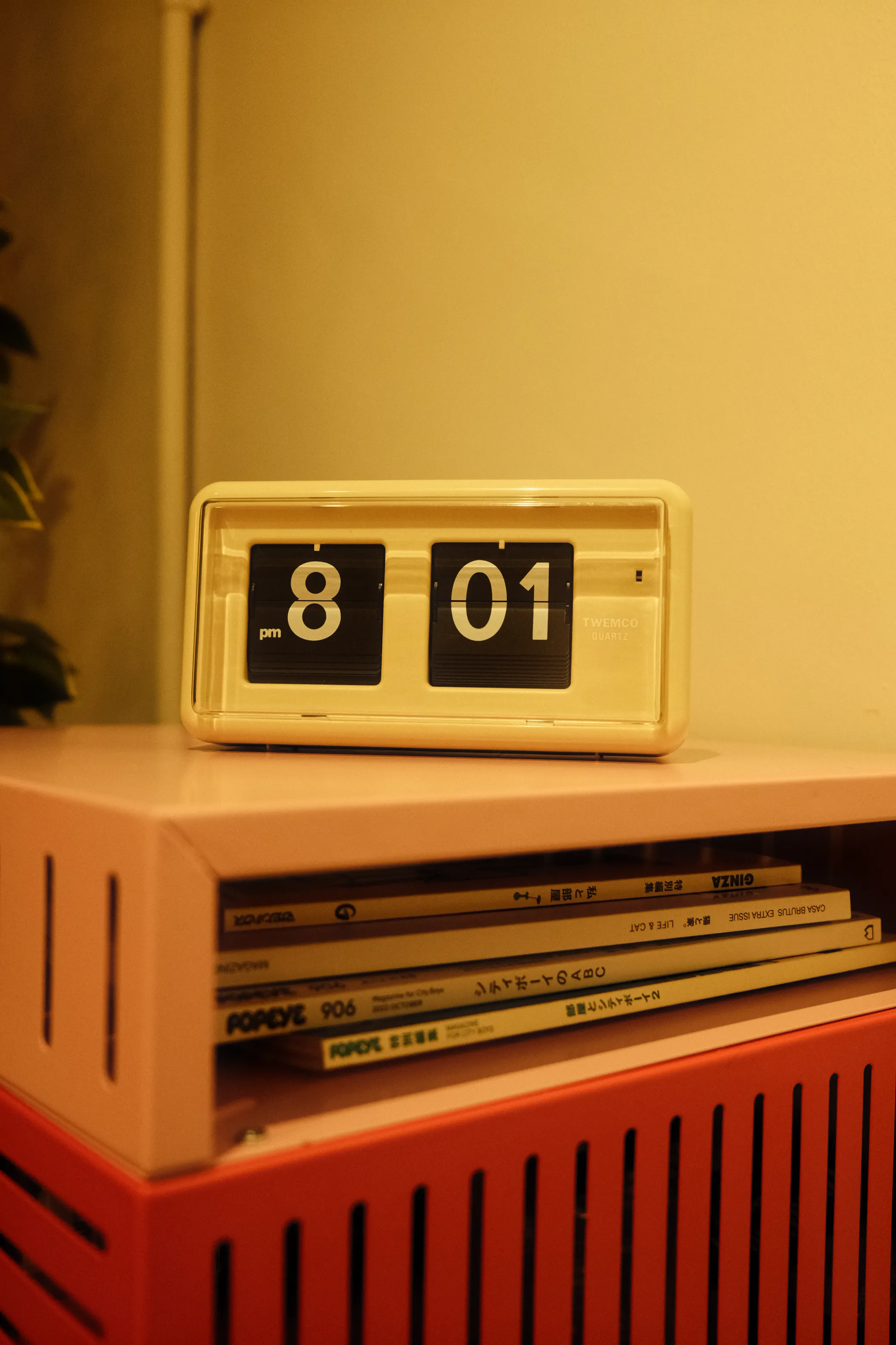 TWEMCO Table Clock - Beige