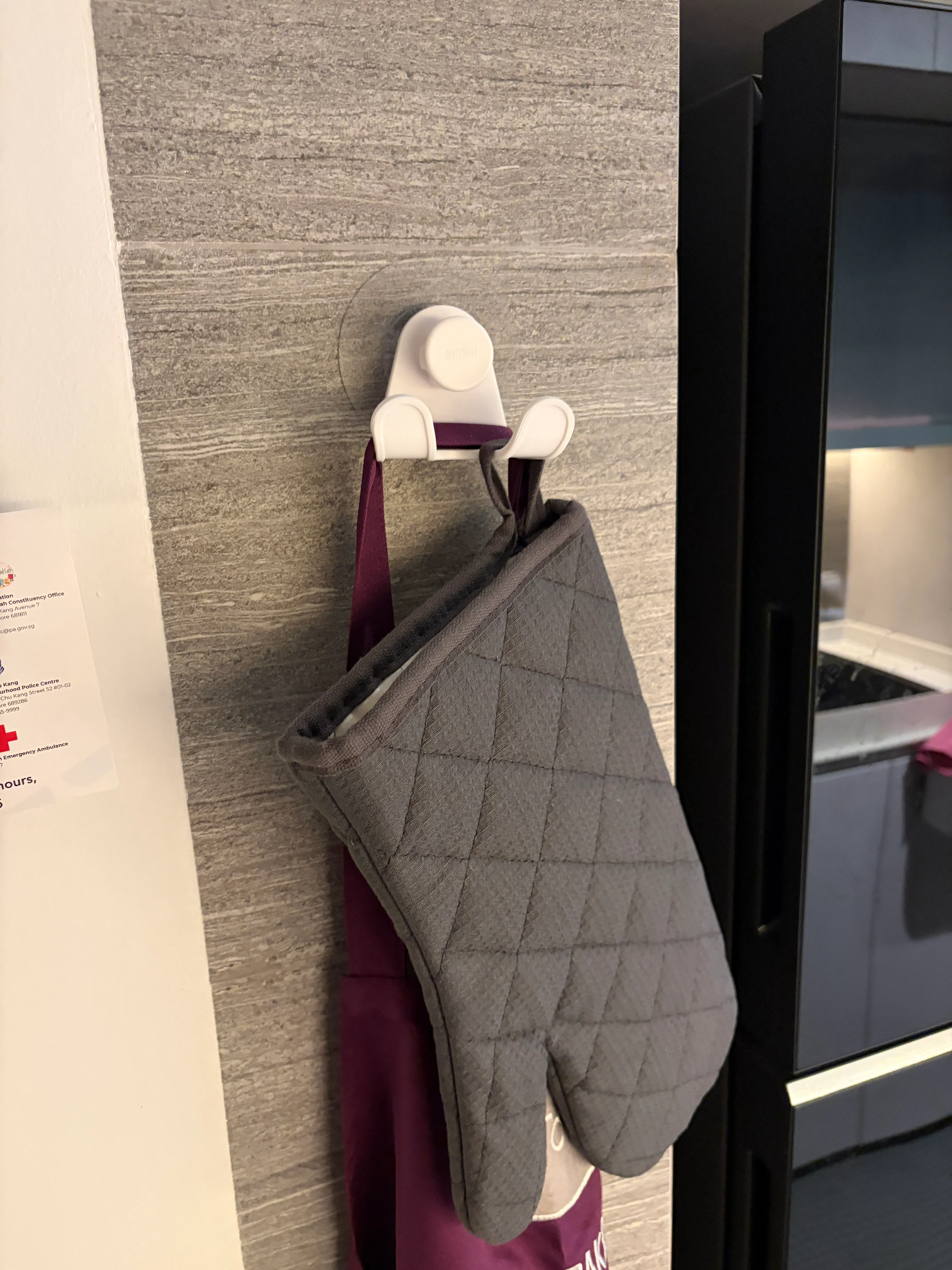 Customer home photo 1: This hook is useful and helps keep my place clutter free