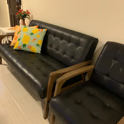 Customer home photo 4: Easy to clean and versatile piece of furniture. Saw it trending on TV shows and dramas!