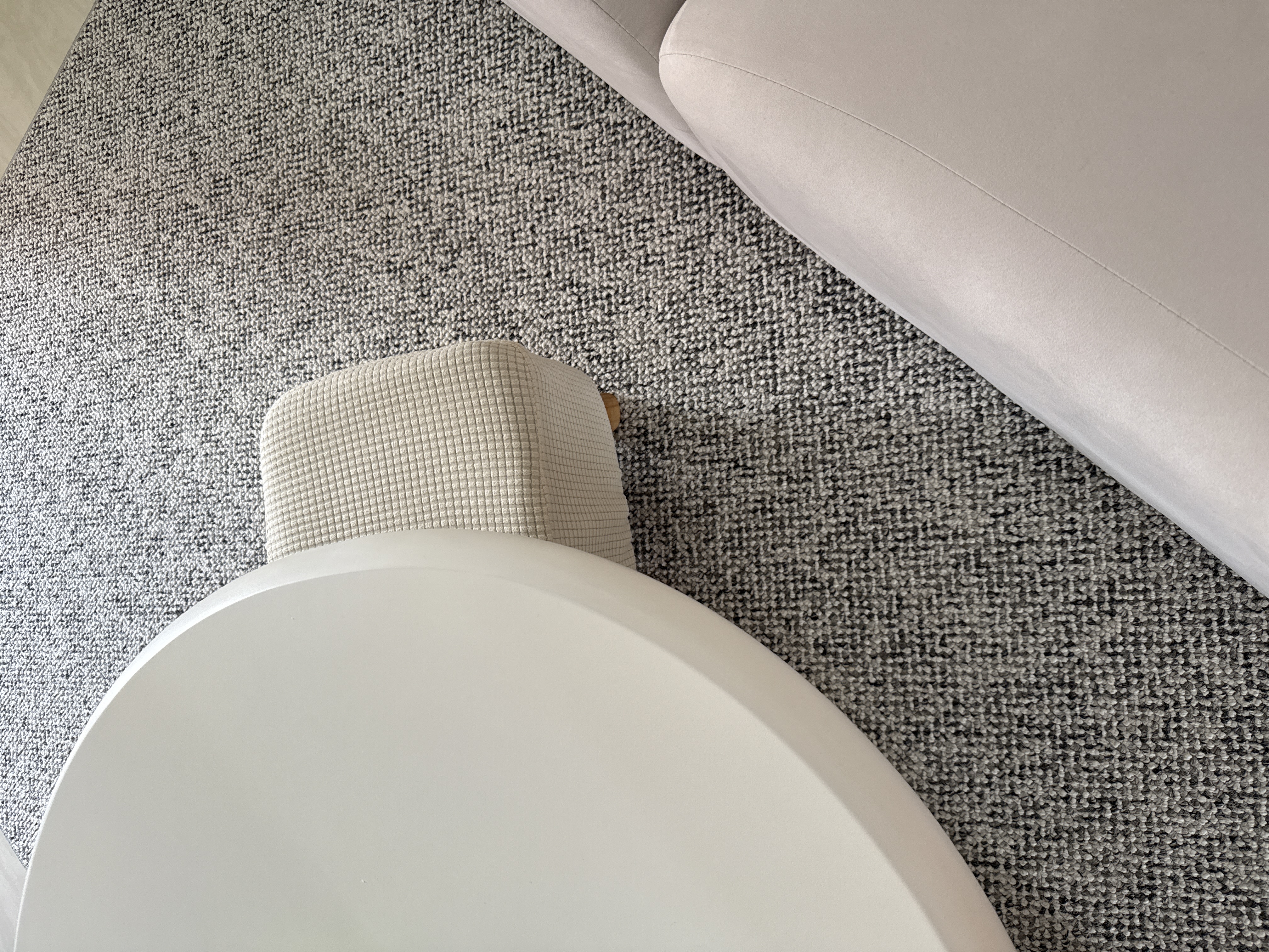 Customer home photo 1: Simple and easy to clean rug. Very soft, just what I wanted!
