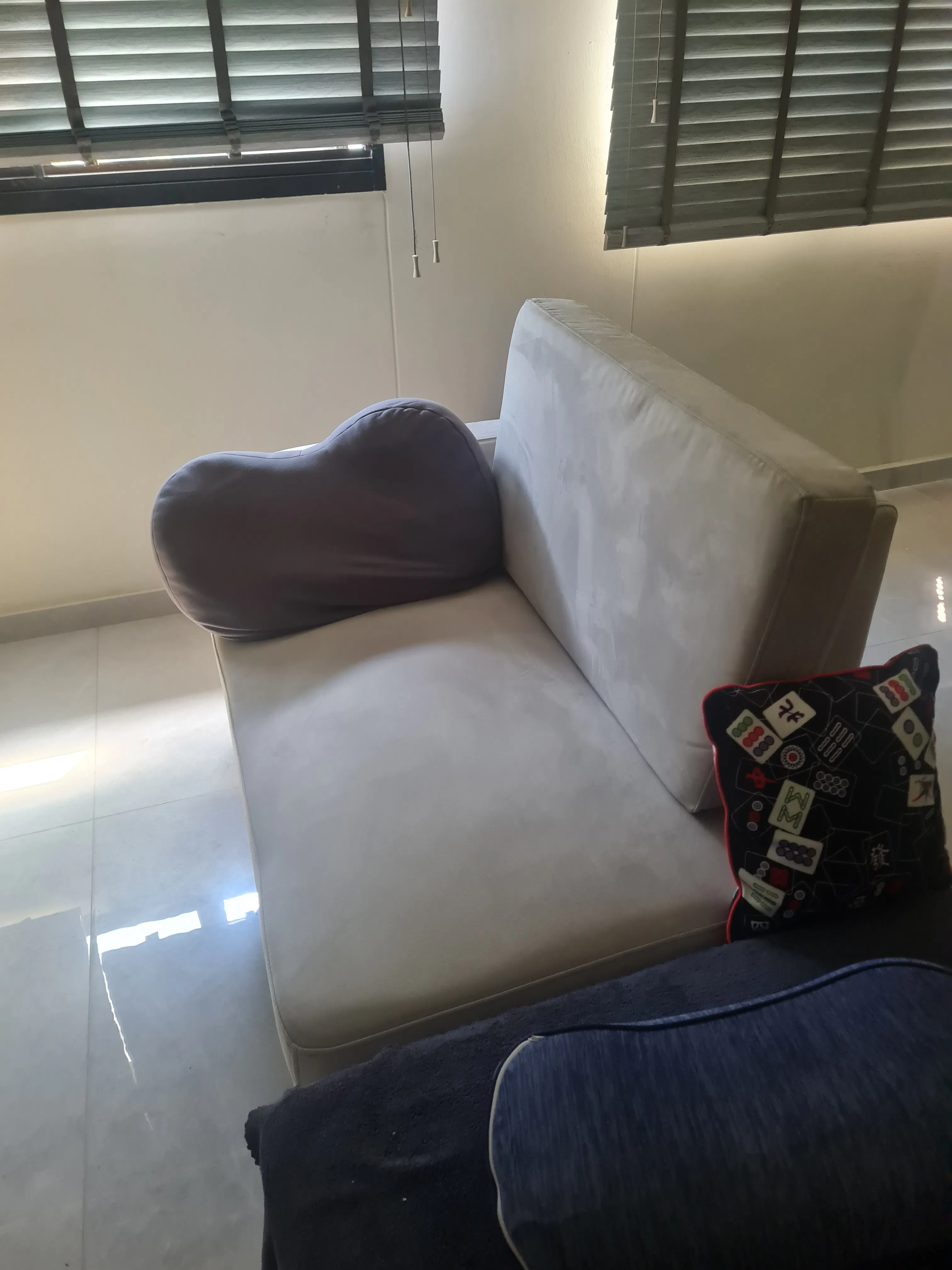 Customer home photo 23: Met my expectation as this was not available in the showroom. I have been sourcing for a petite sofa for my house.