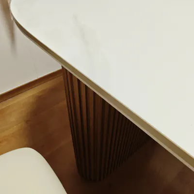 Customer home photo 1: it is minimalist and luxe. hope it is as resistant to dirt as claimed.