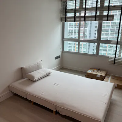 Customer home photo 4: Found the perfect sofa bed — it’s aesthetically pleasing, comfortable, and a great space-saver. The size works perfectly and can sleep up to two guests, but single pax super comfortably.