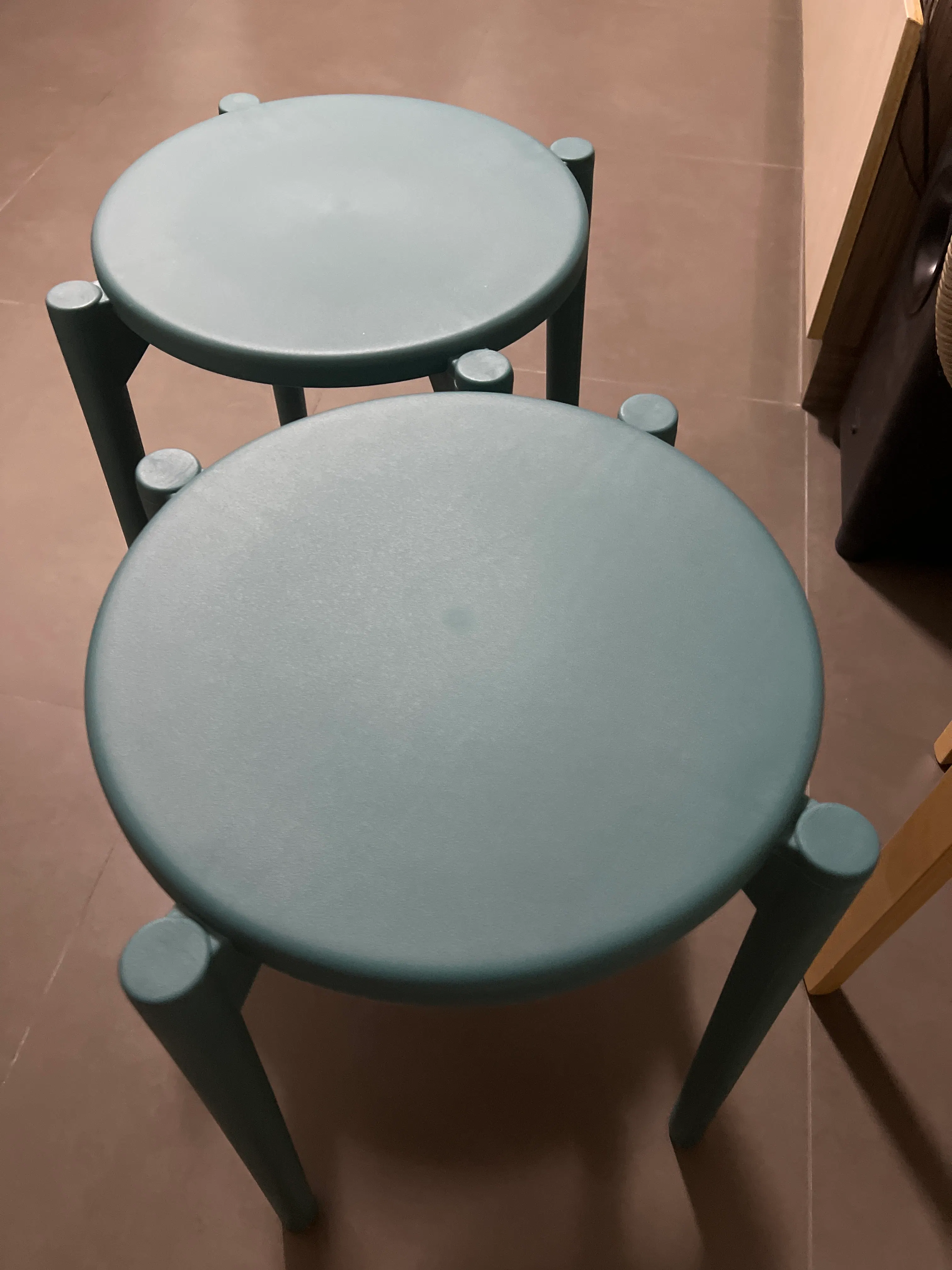 Olly Pop Stackable Stool - Teal