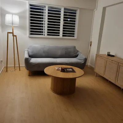 Customer home photo 4: The Maya Floor Lamp was perfect to make the living room warm and cosy.