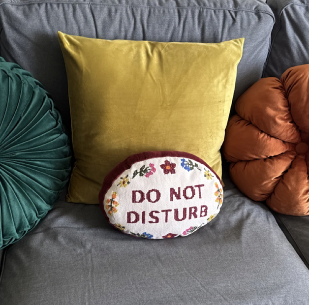 Customer home photo 3: Beautiful rich mustard color. Looks good on couch.