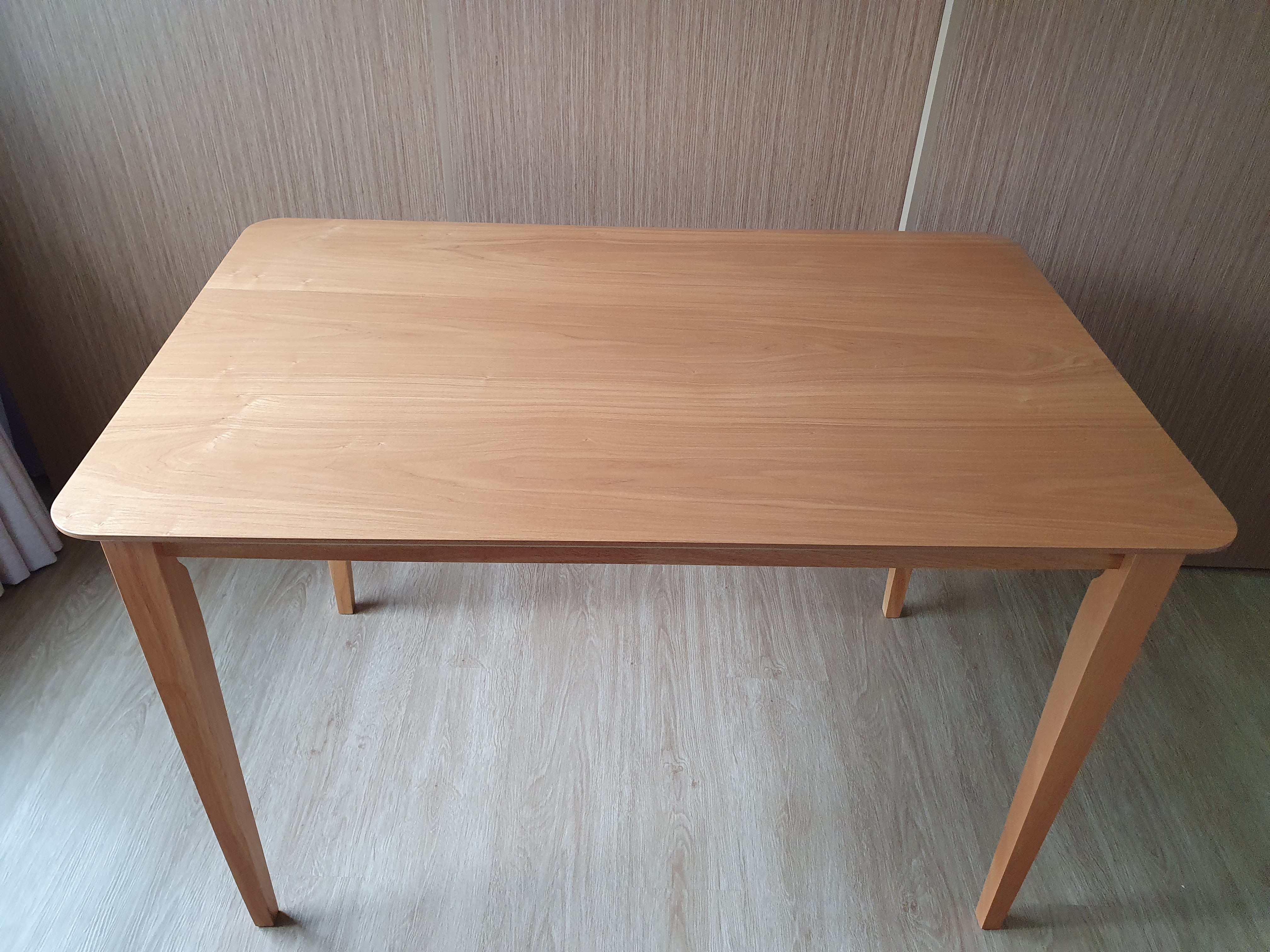 Customer home photo 23: This is my 2nd purchase. The table looks good.  Price is reasonable. Great shopping experience, Kian Seng is helpful and professional. Delivery service was good and friendly. Happy purchase.
