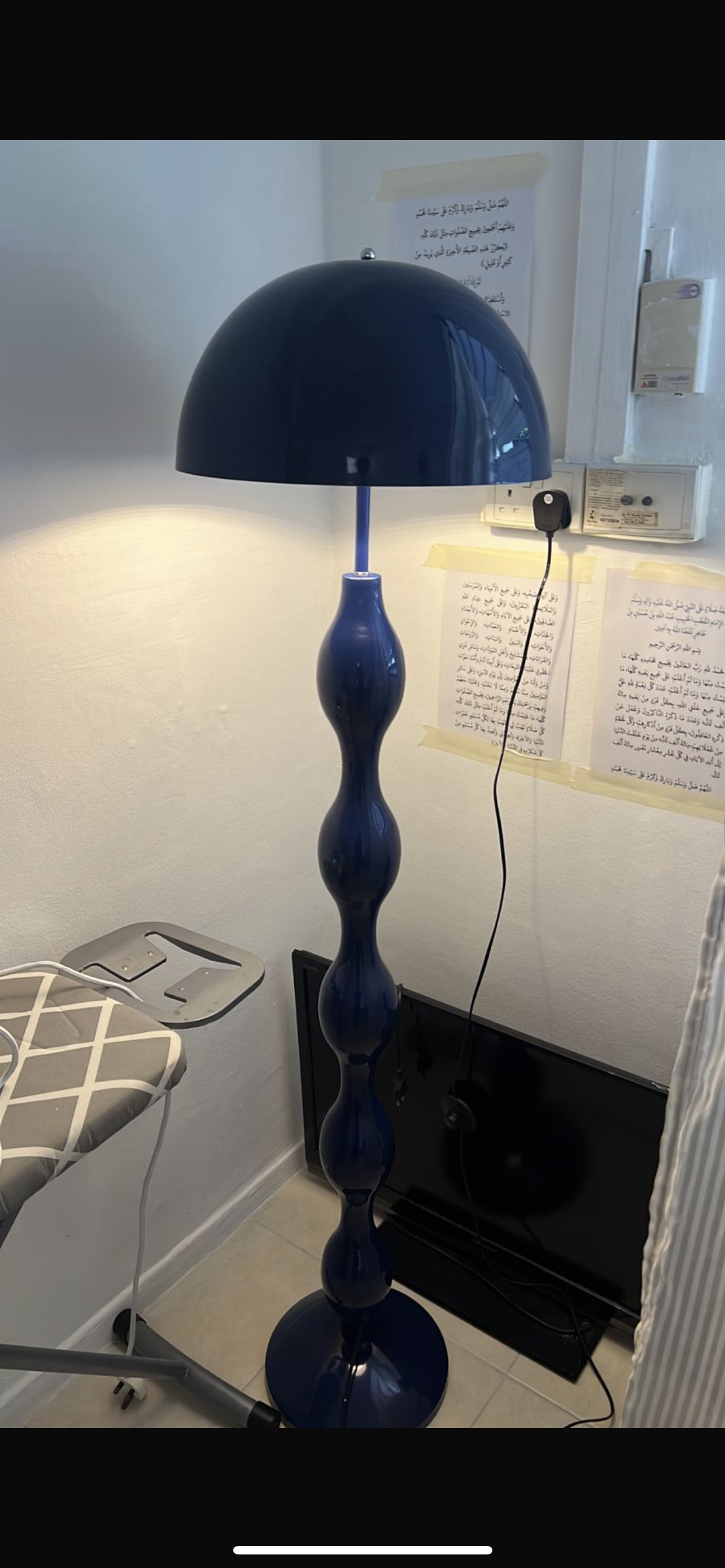 Customer home photo 9: Beautifully designed and sturdy. There is no instructions provided to fix the lamp however if a clueless girl like me can do it, I think any man is capable to fix it lol.