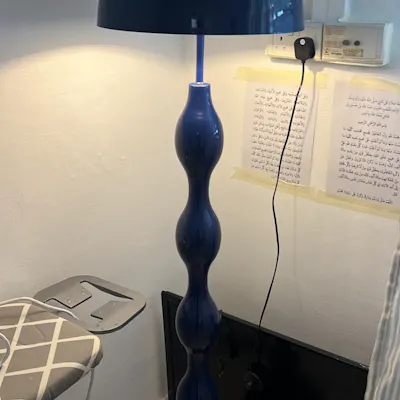 Customer home photo 9: Beautifully designed and sturdy. There is no instructions provided to fix the lamp however if a clueless girl like me can do it, I think any man is capable to fix it lol.
