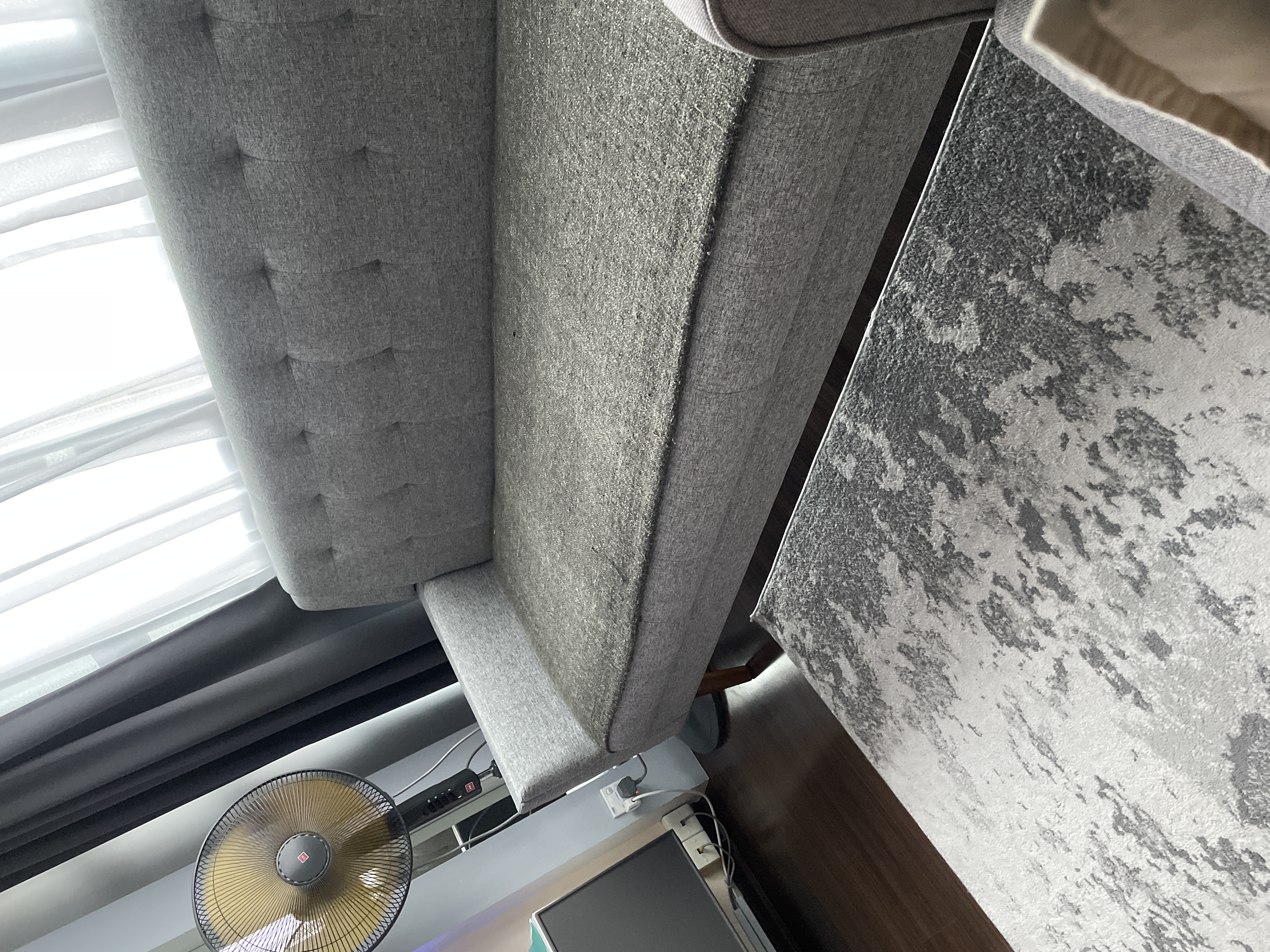 Customer home photo 2: perfect sofa. Love the size. love how light it is and love its simplicity.