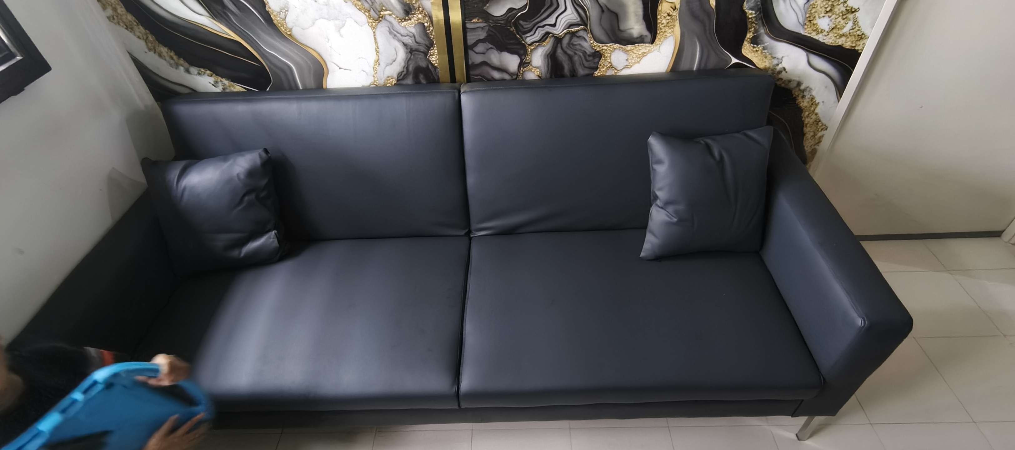 Customer home photo 1: Love that it looks simple yet so comfy! Can become a sofa bed as well ❤️