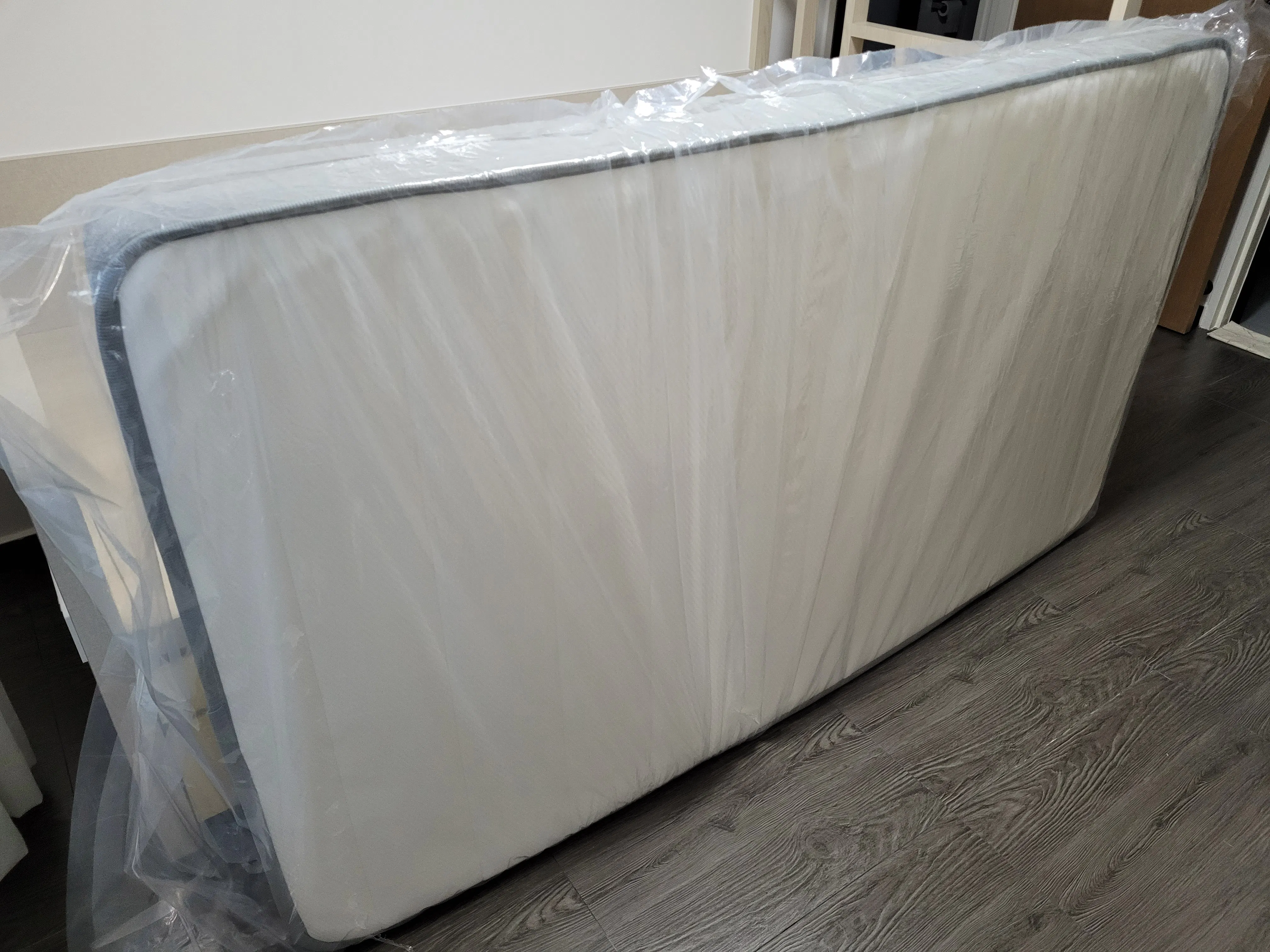 Customer home photo 48: Good size and thickness. Suitable for my bed platform. Feels firm and comfortable as described.