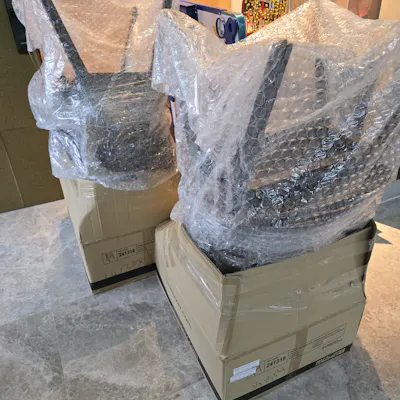 Customer home photo 1: The delivery was well managed and punctual. The dining chairs were properly packed, ensuring that they arrived safely without any damage. We appreciate the professionalism and care shown.