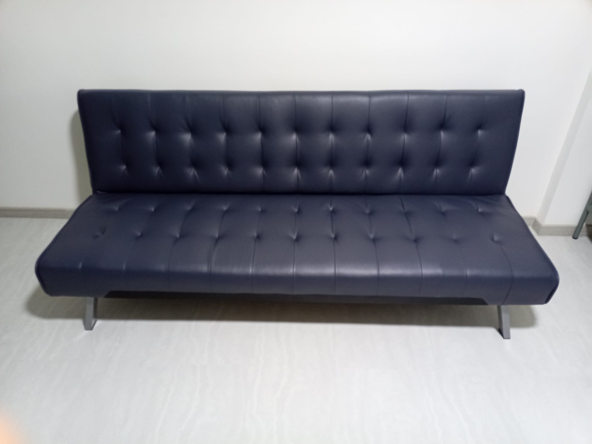 Julia Sofa Bed - Slate Grey (Faux Leather)