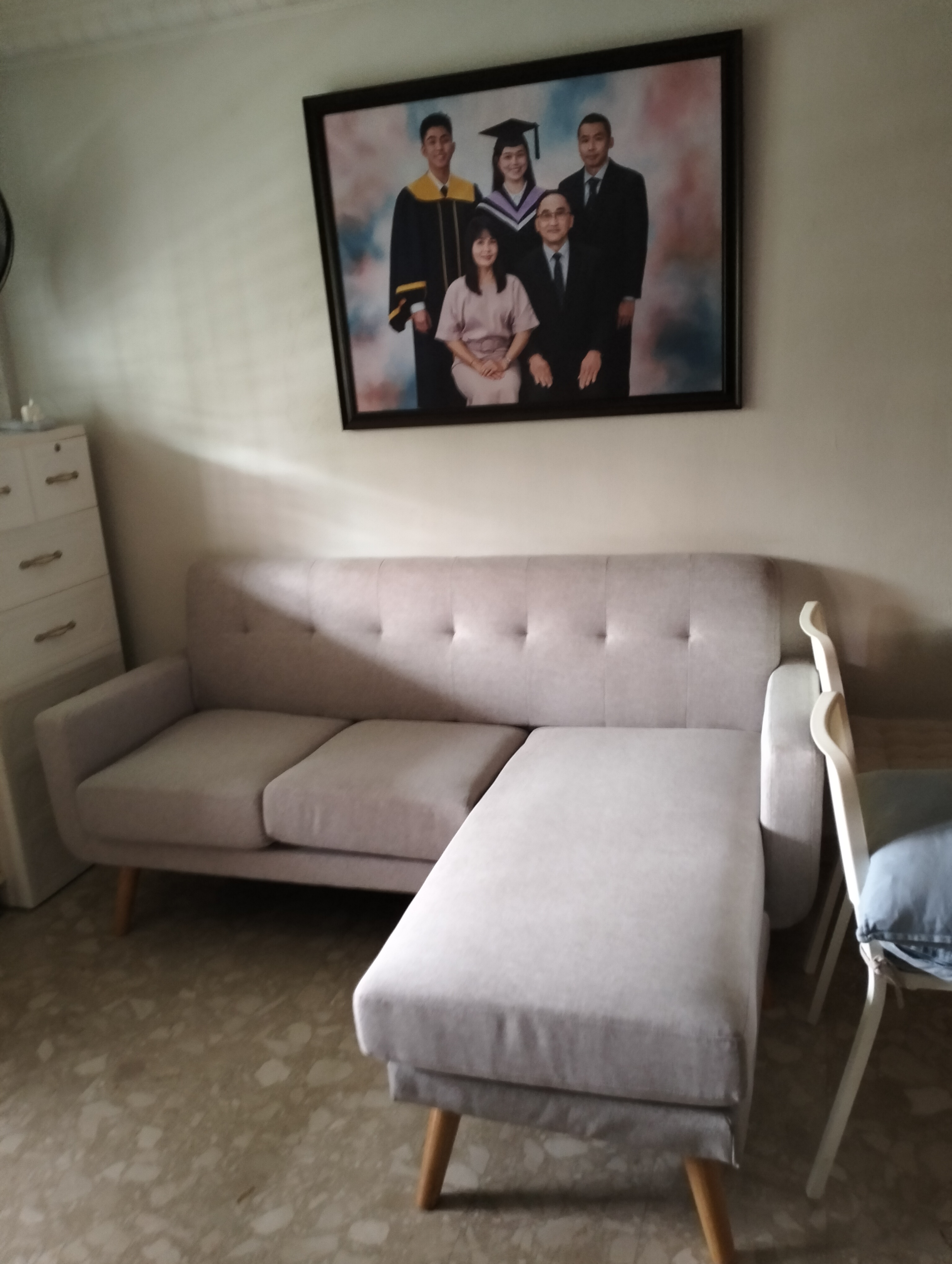 Customer home photo 16: The L-shaped sofa not only give a polished look and is really suitable for small living room cosy corner.