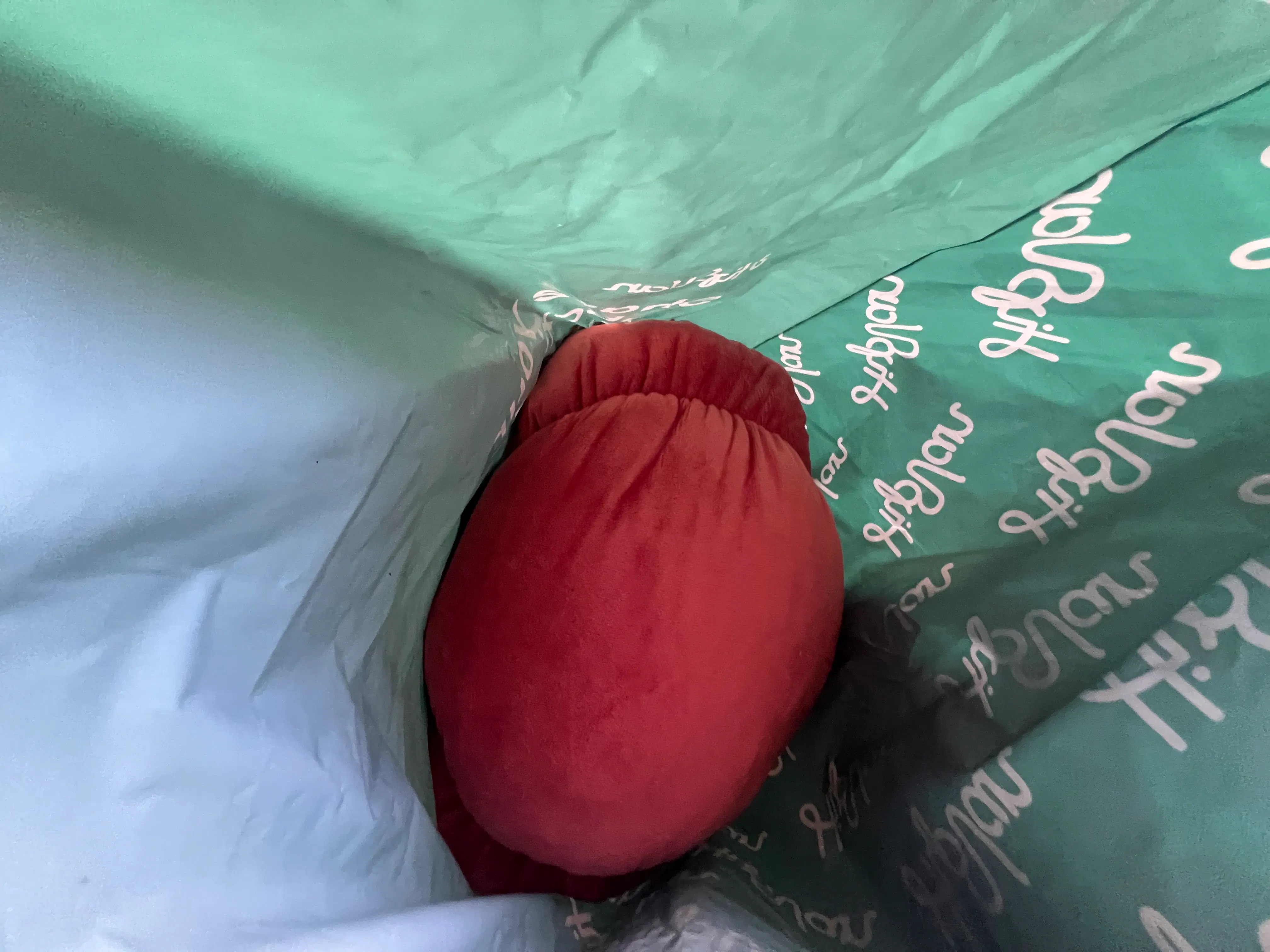 Customer home photo 2: Feels plush and i like the size. Was just a bit surprised that it came just like that (no other packaging) but ok.. Looks as expected and feels good so im happy. Have yet to open it fully though