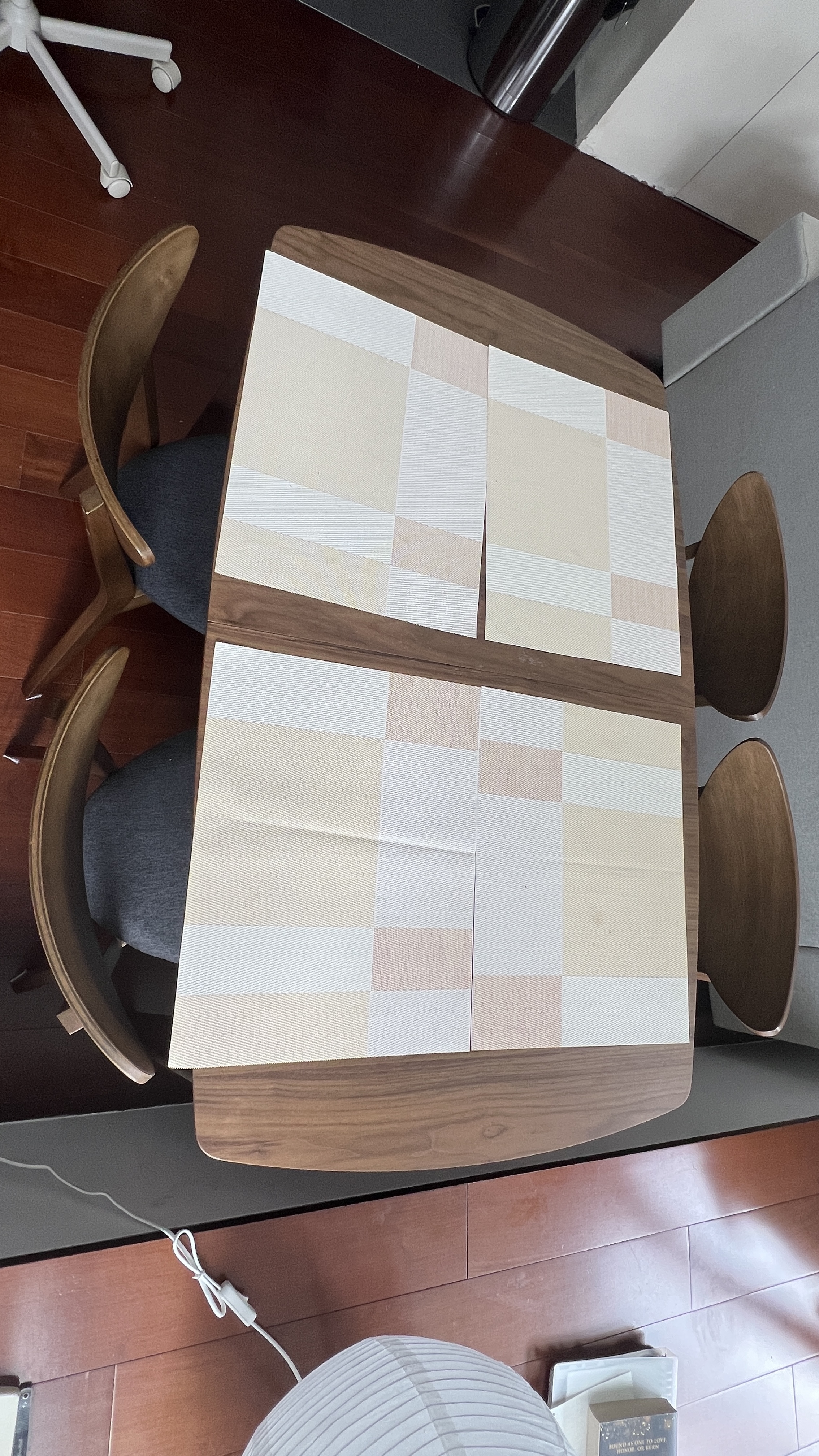 Customer home photo 4: I love the sleek, minimalist design of the Harold Expandable Table, it looks great in my space and is very easy to clean.