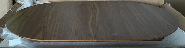(As-is) Werner Oval Extendable Dining Table 1.5m-2m - Walnut - 9 - 1