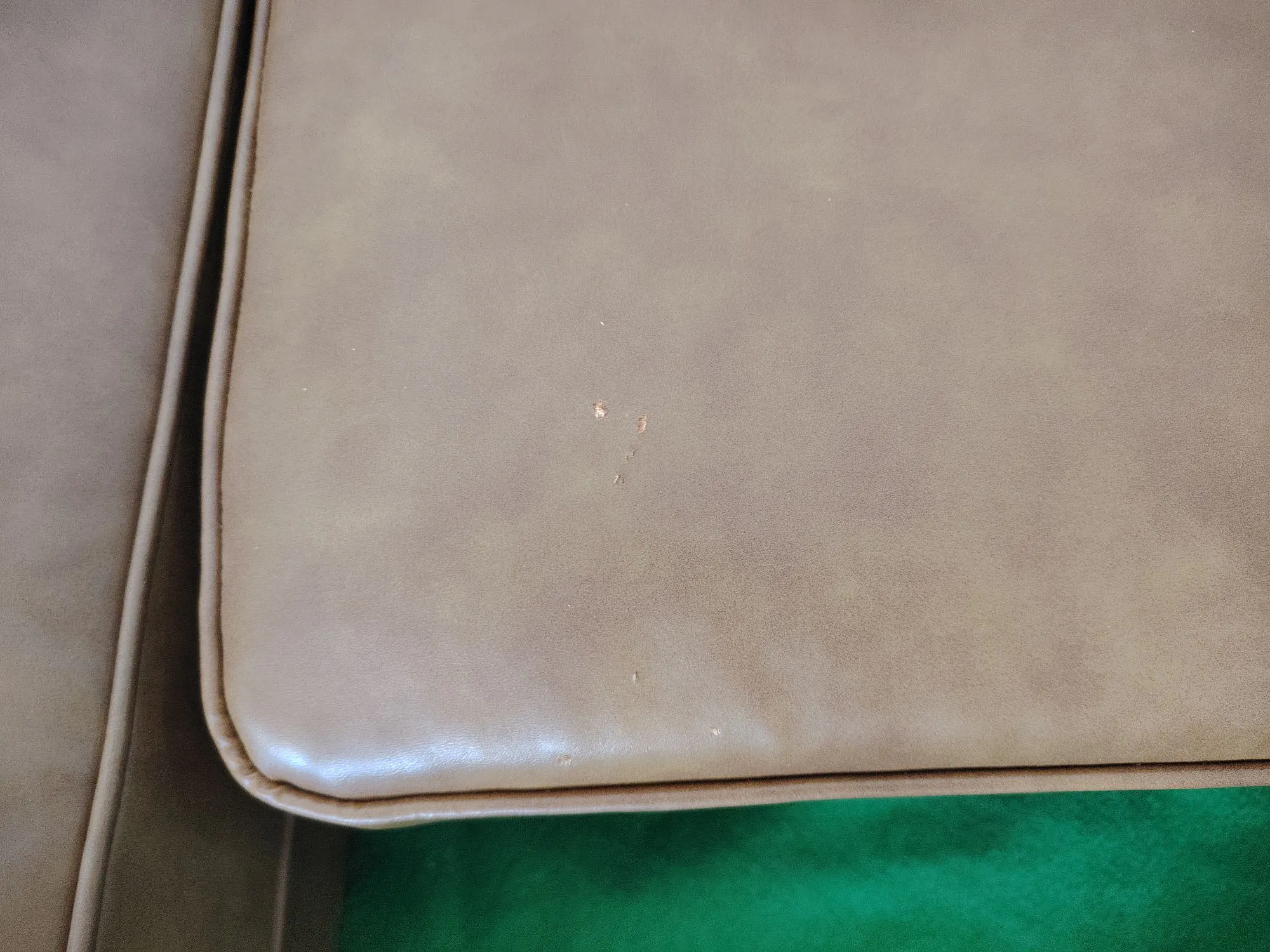 (As-is) Cadencia L-Shaped Sofa - Tan (Faux Leather) - 1 - 14