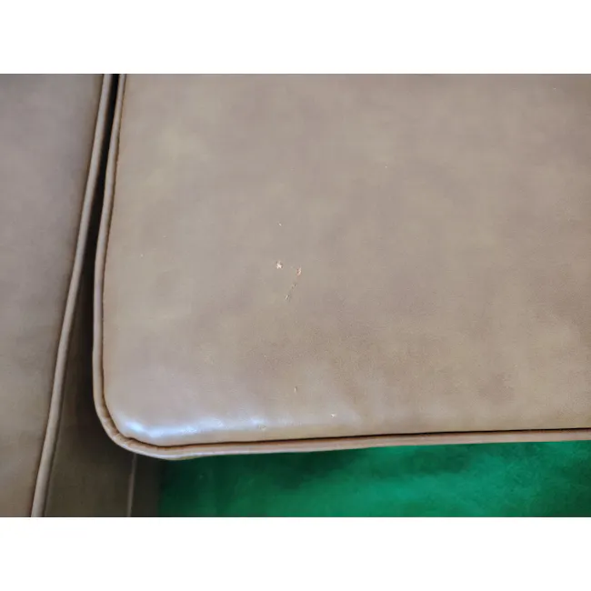 (As-is) Cadencia L-Shaped Sofa - Tan (Faux Leather) - 1 - 14