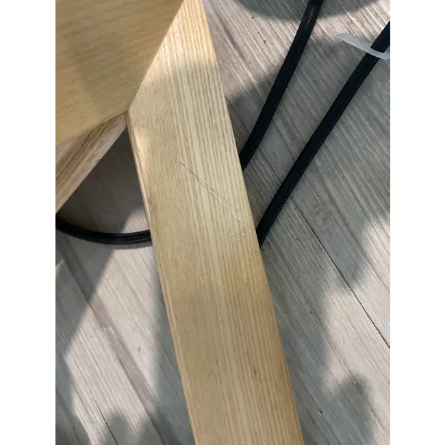 (As-is) Triangle Wooden Pendant Lamp - 3 - Wooden plank, wood grain, natural wood, light brown, wooden surface, wooden