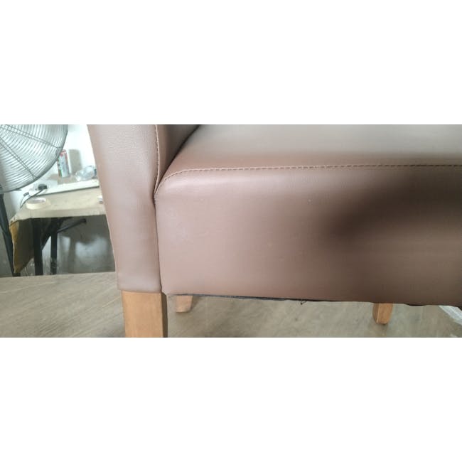 (As-is) Nora Dining Chair - Cocoa, Mocha (Faux Leather) - 8 - 6