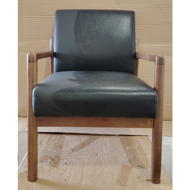(As-is) Mendo Armchair - Espresso (Faux Leather) - 2