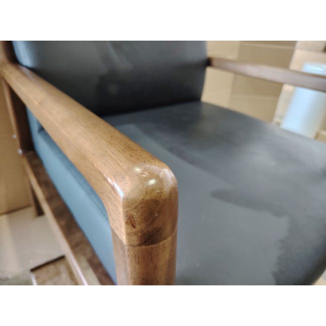 (As-is) Mendo Armchair - Espresso (Faux Leather) - 3