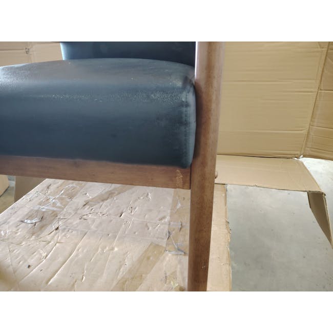 (As-is) Mendo Armchair - Espresso (Faux Leather) - 6