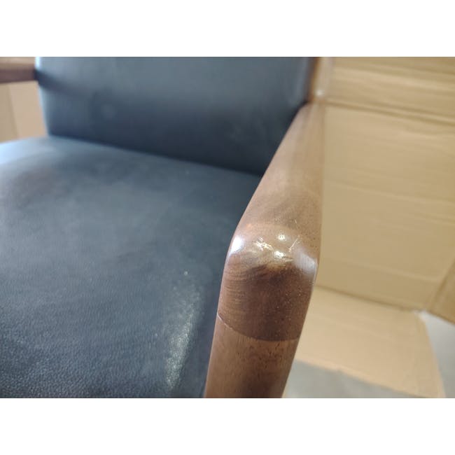 (As-is) Mendo Armchair - Espresso (Faux Leather) - 7