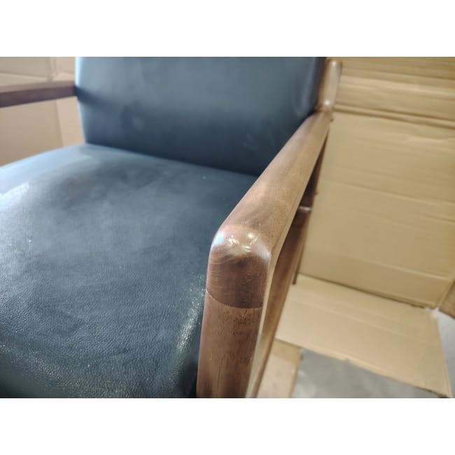 (As-is) Mendo Armchair - Espresso (Faux Leather) - 8