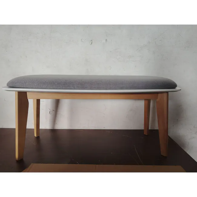 (As-is) Harold Bench 1m - Natural, Light Grey - 10 - 2