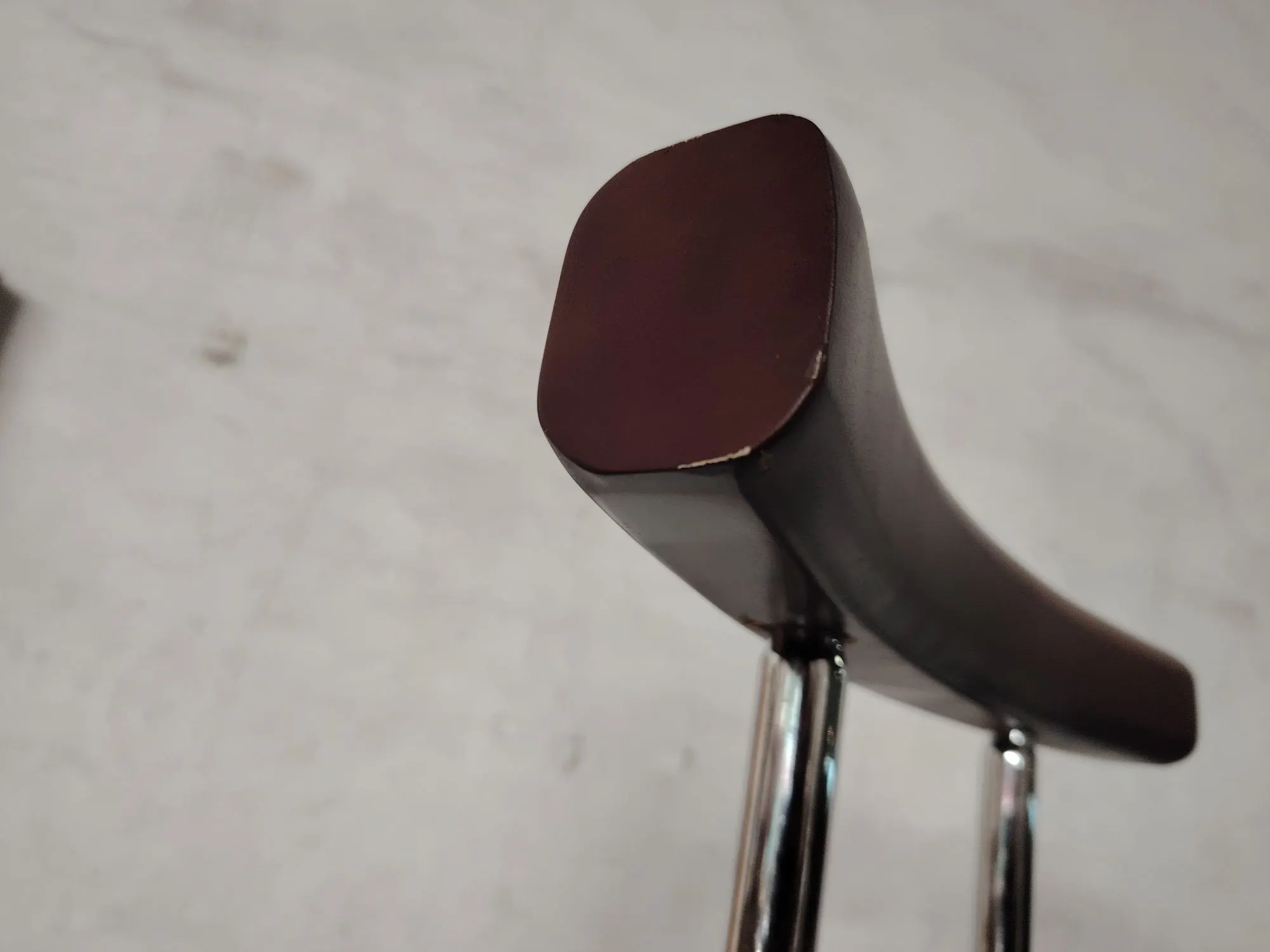 (As-is) Vincent Chair - Walnut, Black (Faux Leather) - 7