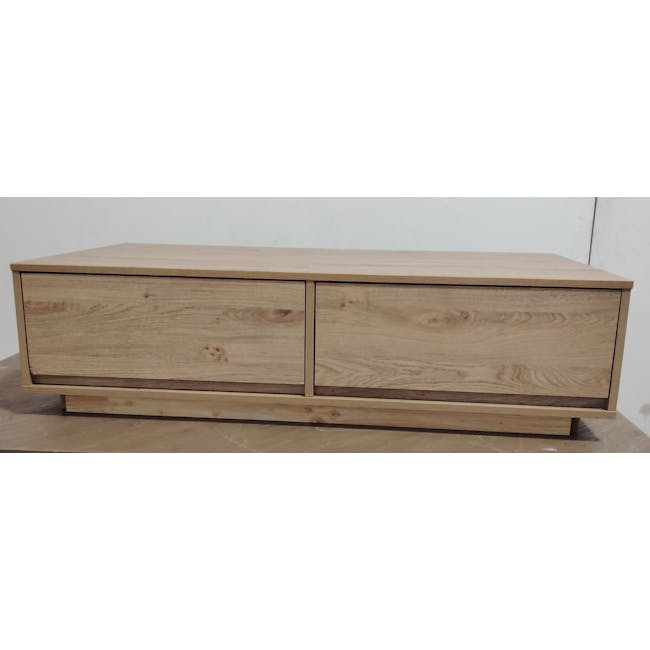 (As-is) Herschel Coffee Table - Natural - 16 - Wooden sideboard, light wood finish, natural texture, minimalist design, two