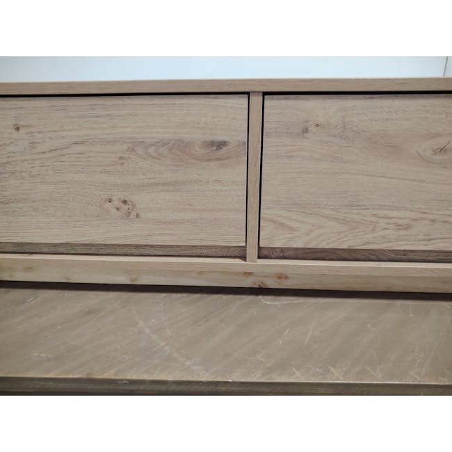 (As-is) Herschel Coffee Table - Natural - 6 - Light wood cabinet with visible grain texture, smooth finish, natural wood