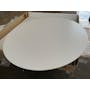 (As-is) Harold Round Dining Table 1.05m - Natural, White - 1 - 1