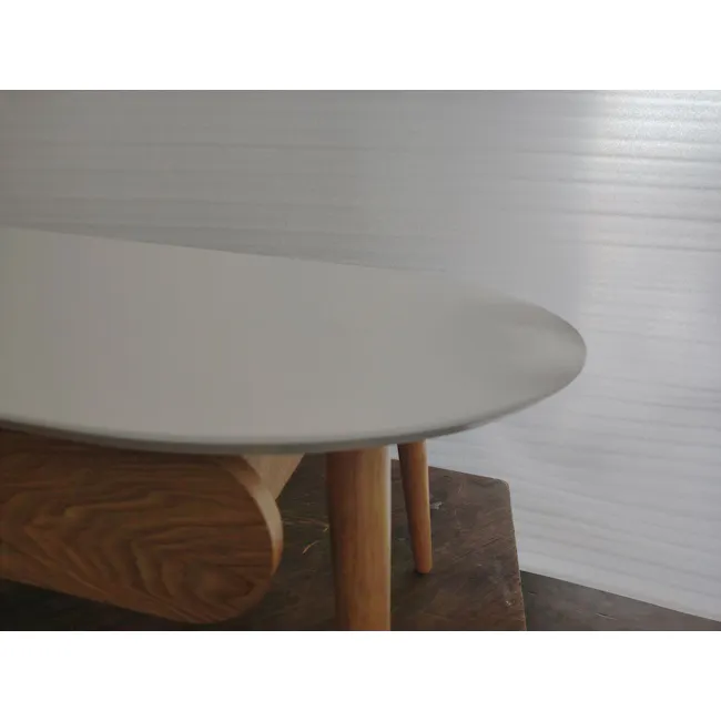 (As-is) Ora Twin Drawer Coffee Table 1.2m - Natural, White - 1 - 16
