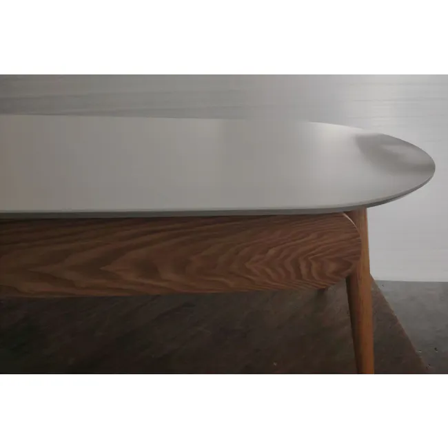 (As-is) Ora Twin Drawer Coffee Table 1.2m - Natural, White - 1 - 19