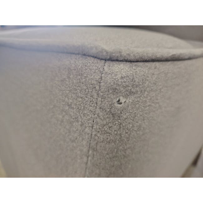 (As-is) Ashley L-Shaped Lounge Sofa - Sesame Grey (Scratch Resistant Fabric) - 1 - 7 - Cracked fabric surface, Small