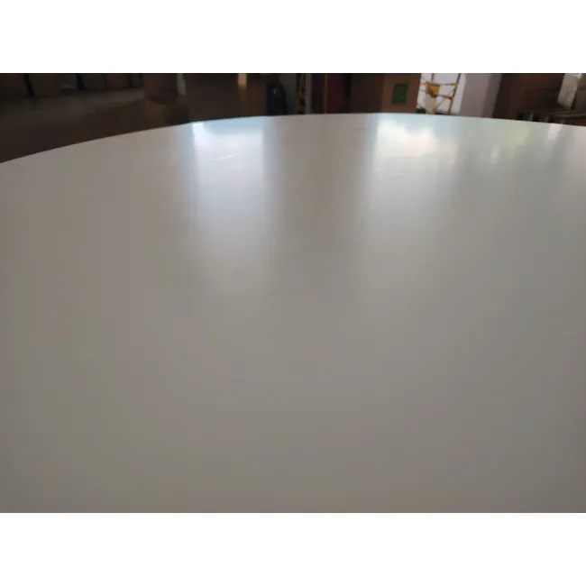 (As-is) Harold Round Dining Table 1.05m - Natural, White - 7 - 8