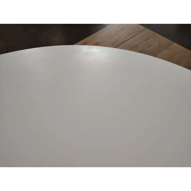 (As-is) Harold Round Dining Table 1.05m - Natural, White - 7 - 13
