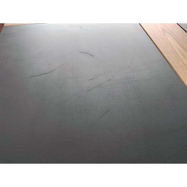 (As-is) Barton Study Table 0.7m - Oak, Space Blue - 4 - 10