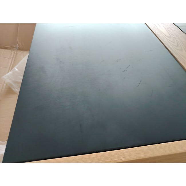 (As-is) Barton Study Table 0.7m - Oak, Space Blue - 4 - 11