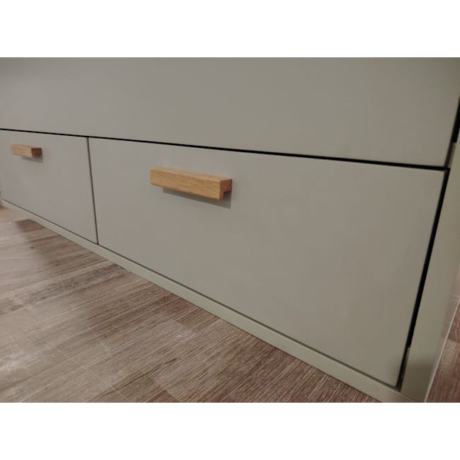 (As-is) Arod Study Table 1m - White Grey - 2 - 11