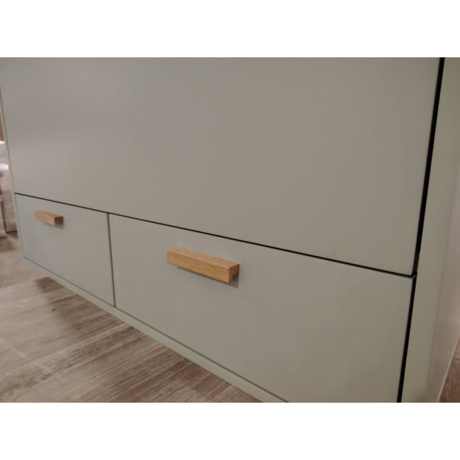 (As-is) Arod Study Table 1m - White Grey - 2 - 13