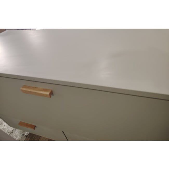 (As-is) Arod Study Table 1m - White Grey - 2 - 15
