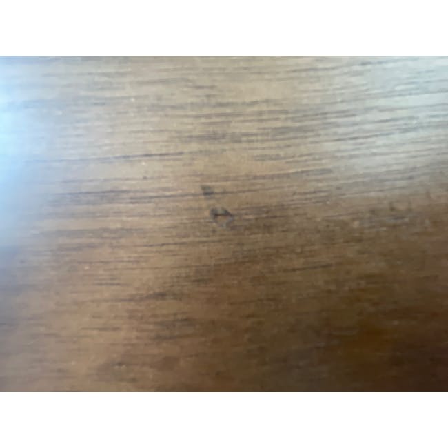 (As-is) Brexley Coffee Table - 9 - Wooden surface, grain patterns, natural wood color, subtle texture, light reflections