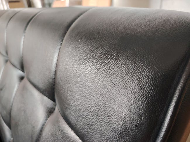 (As-is) Tucson 3 Seater Sofa - Cocoa, Espresso (Faux Leather) - 10 - 4