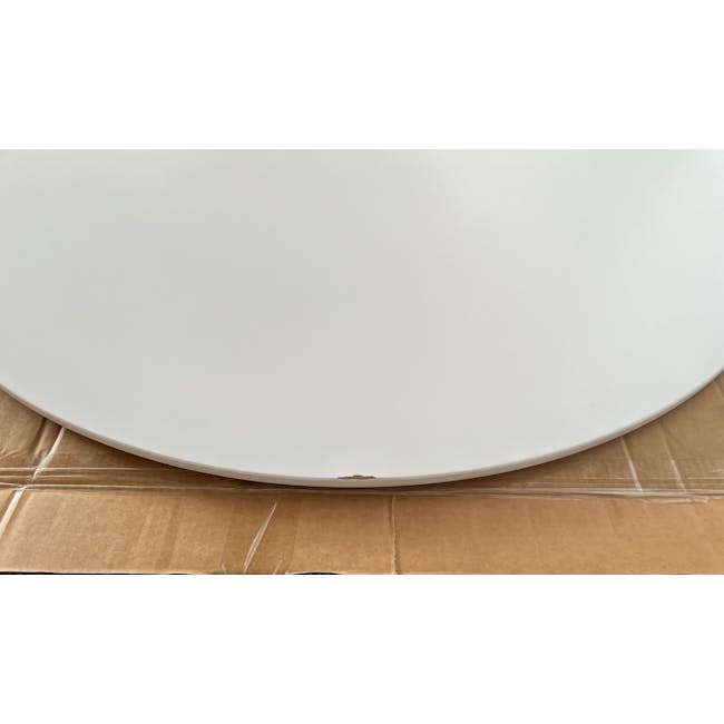(As-is) Carmen Round Dining Table 1m - White - 22 - 2